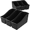 Storex Book Storage Bin, Plastic, Black, 7 in H, 5.3 in W, 14.3 in L STX70109U06C - alternate 1